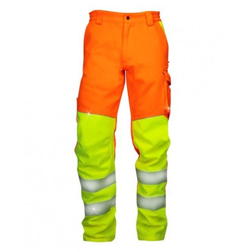 Výstražné pánske montérkové nohavice do pása SIGNAL ARDON predĺžené, oranžová
